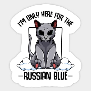 Russian Blue Cat Sticker